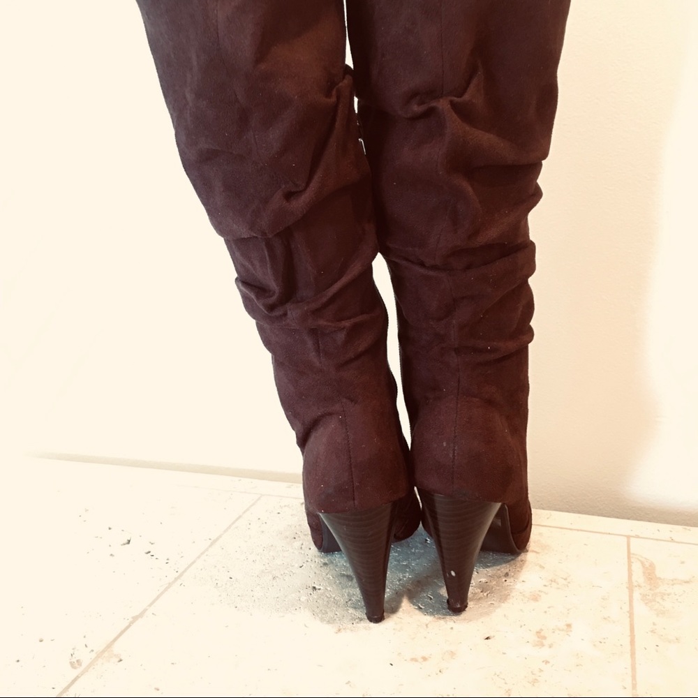 Knee High Brown Boots - Picture 5 of 8